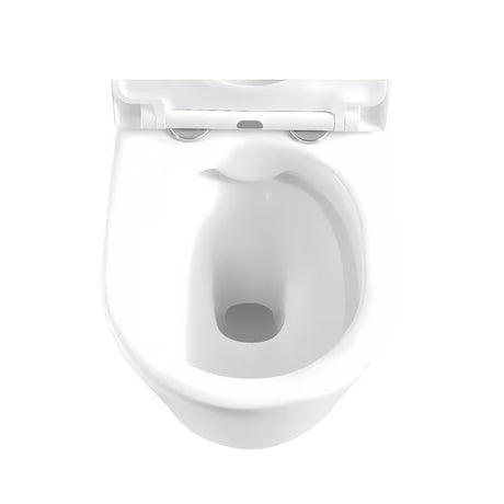 Viseča WC Školjka SAT Brevis u bijeloj boji sa skrivenim pričvršćenjem i sjedalom mehko Zapiranje Soft Close.