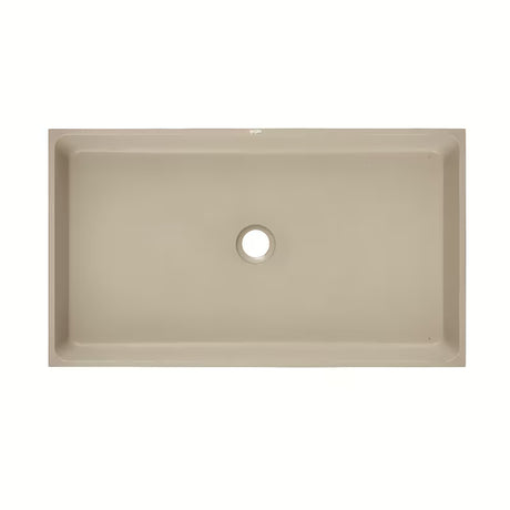 Peščeni betonski umivalnik na ploščo SAT Cemento 64x37 cm s tankimi stenami