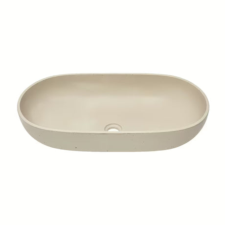 Peščeni betonski umivalnik SAT Cemento na pult 65x35 cm s tankimi stenami