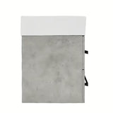 Viseča kopalniška omarica s keramičnim umivalnikom SAT Cube Way v dekorju beton 60x46x53 cm