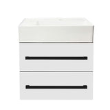 Viseča kopalniška omarica SAT Cube Way s keramičnim umivalnikom v beli sijajni izvedbi 60x46x53 cm