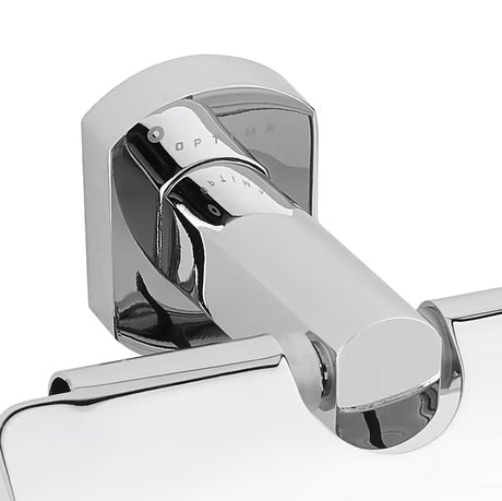 Kromirani stenski držalo za toaletni papir SAT Cube Way zaobljenog dizajna