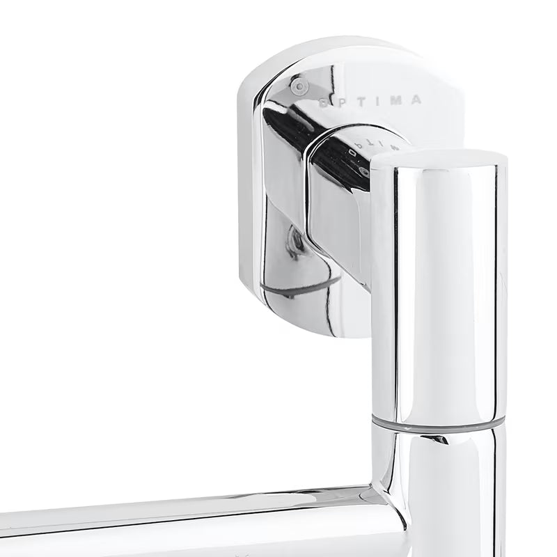 SAT Cube Way stenski držalo za brisače in držalo za brisače z dvema preklopnima ročajema v izvedbi chrome.