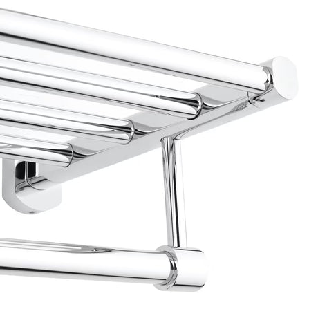 Stenska polica SAT Cube Way v izvedbi chrome za kopalnico