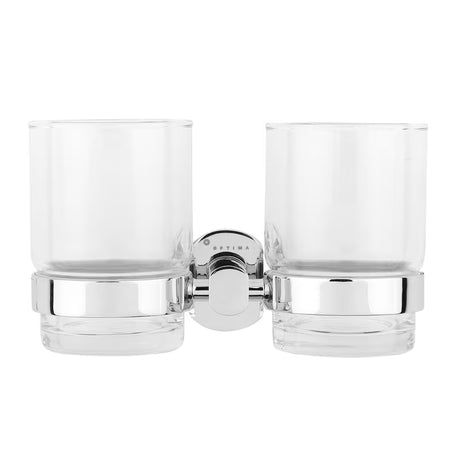 SAT Cube Way držalo za kozarec vključno s kozarcem v izvedbi chrome