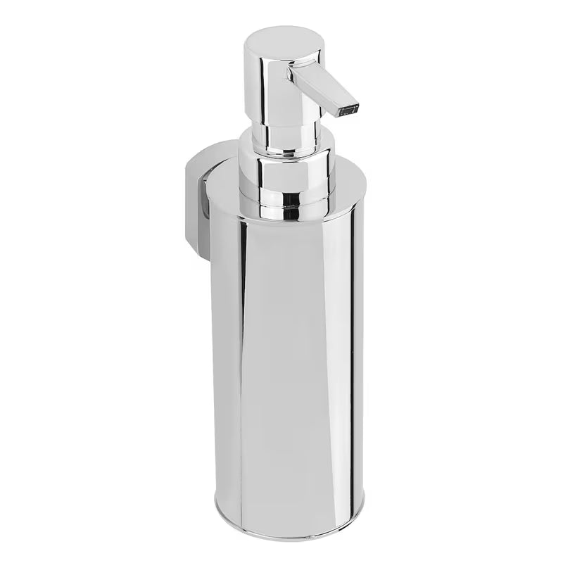 Elegantna stenski dozirnik za milo SAT Cube Way v krom izvedbi