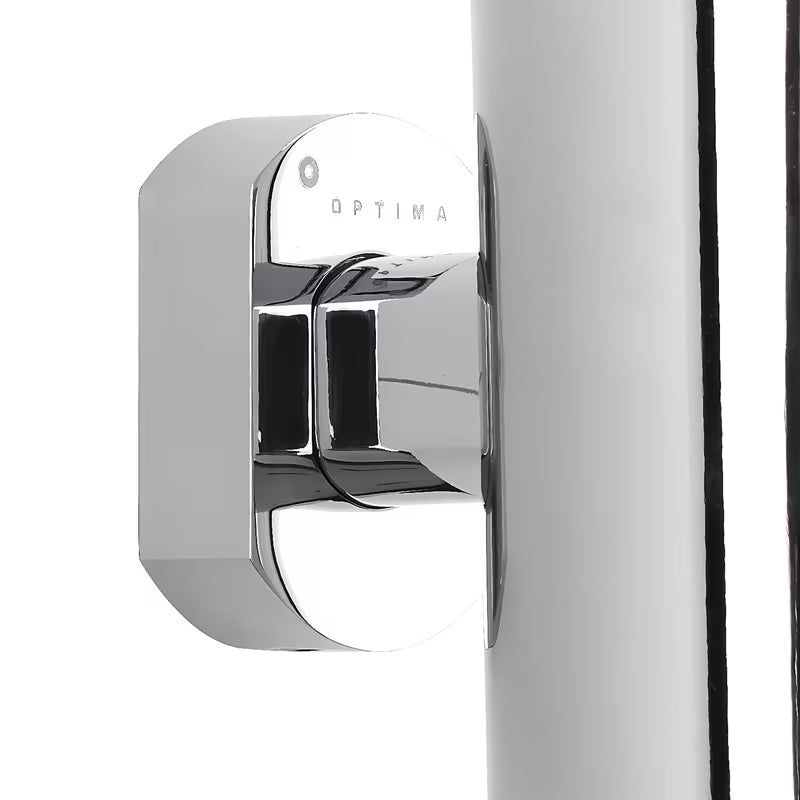 Elegantna stenski dozirnik za milo SAT Cube Way v krom izvedbi