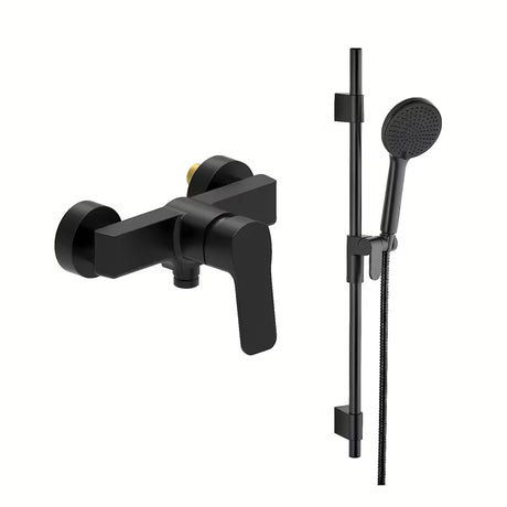 Kromirana armatura za tuš SAT Cube Way s ručicom i tuš setom