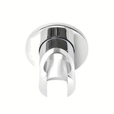 Fiksni nosilec tuš ročke SAT Dark u sjajnoj kromiranoj izvedbi pro stabilno pričvršćenje ručnog tuši.