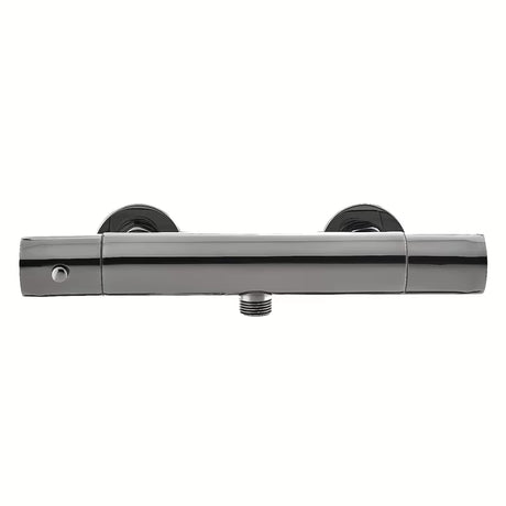 Termostatska stenska armatura za tuš SAT Dark v površinski obdelavi PVD gun metal brez tuš seta.