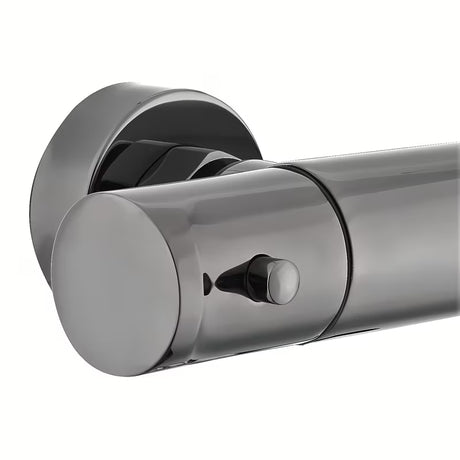 Termostatska stenska armatura za tuš SAT Dark v površinski obdelavi PVD gun metal brez tuš seta.