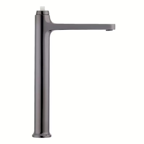 Visoka armatura za Umivalnik SAT Dark v površini PVD gun metal brez odtoka.