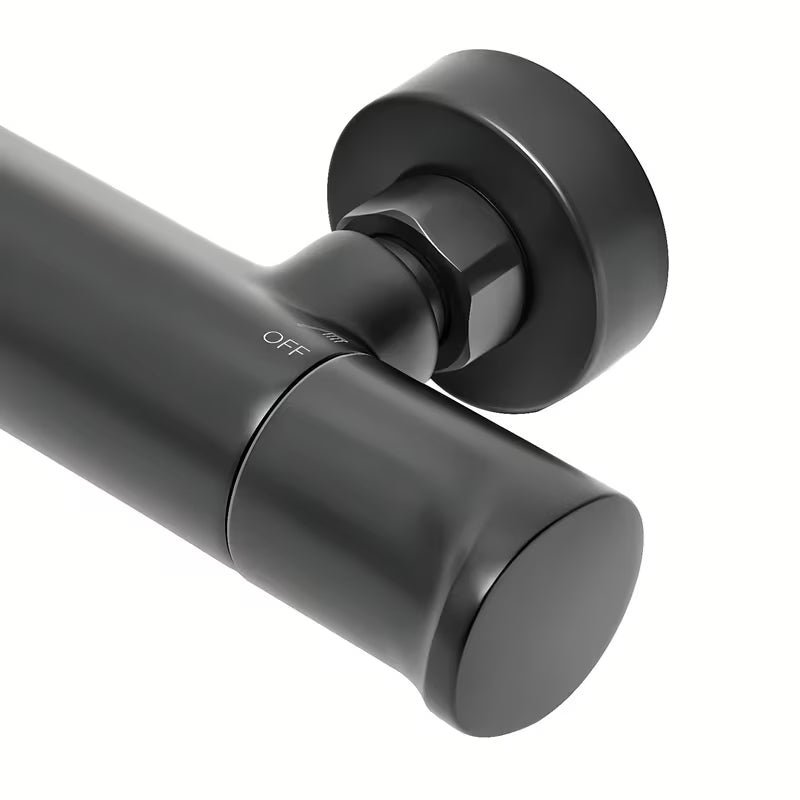 Termostatska armatura za tuš SAT Dark u mat crnoj pro za zidnu montažu