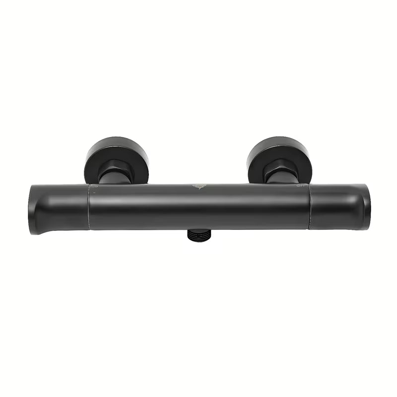 Termostatska armatura za tuš SAT Dark u mat crnoj pro za zidnu montažu