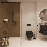 Termostatska armatura za tuš SAT Dark u mat crnoj pro za zidnu montažu