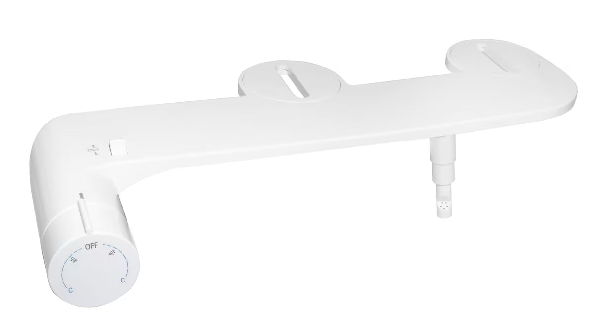 Bela bide deska SAT Easybidet pro za namestitev pod WC deska brez priklopa na elektriko.