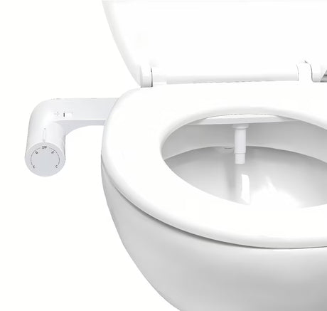 Bela bide deska SAT Easybidet pro za namestitev pod WC deska brez priklopa na elektriko.