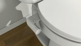 Bela bide deska SAT Easybidet pro za namestitev pod WC deska brez priklopa na elektriko.