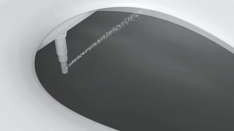Bela bide deska SAT Easybidet pro za namestitev pod WC deska brez priklopa na elektriko.