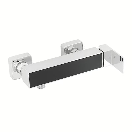 Stenska enoročna armatura za tuš SAT Elements v črni in krom izvedbi.