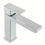 Enoročna stoječa armatura za umivalnik SAT Elements u izvedbi bijela i krom, brez odtoka.