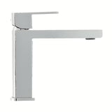 Enoročna stoječa armatura za umivalnik SAT Elements u izvedbi bijela i krom, brez odtoka.