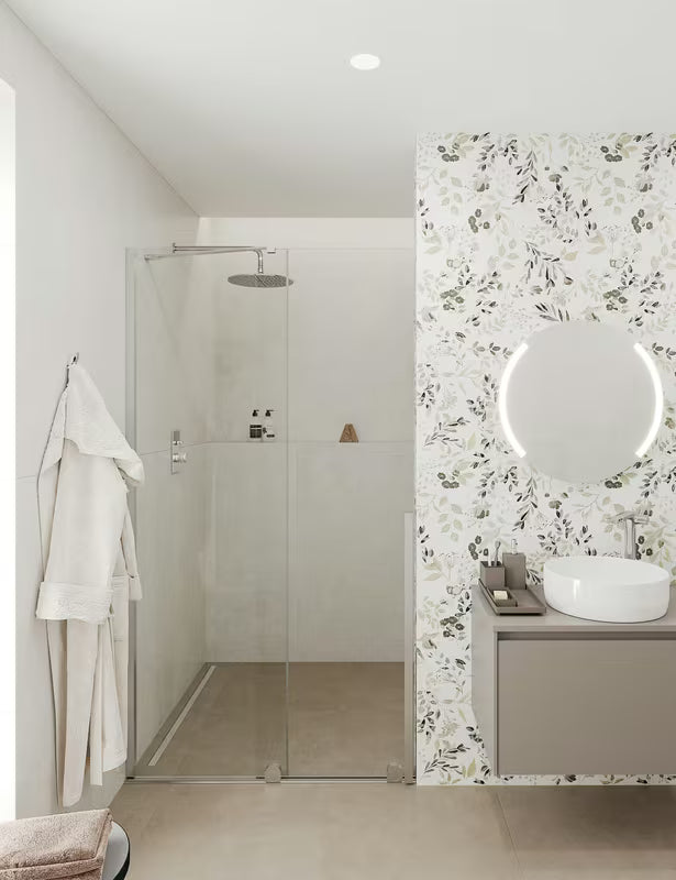 Podometna pršna in armatura za kad SAT Evolution v krom izvedbi z ročnim upravljanjem