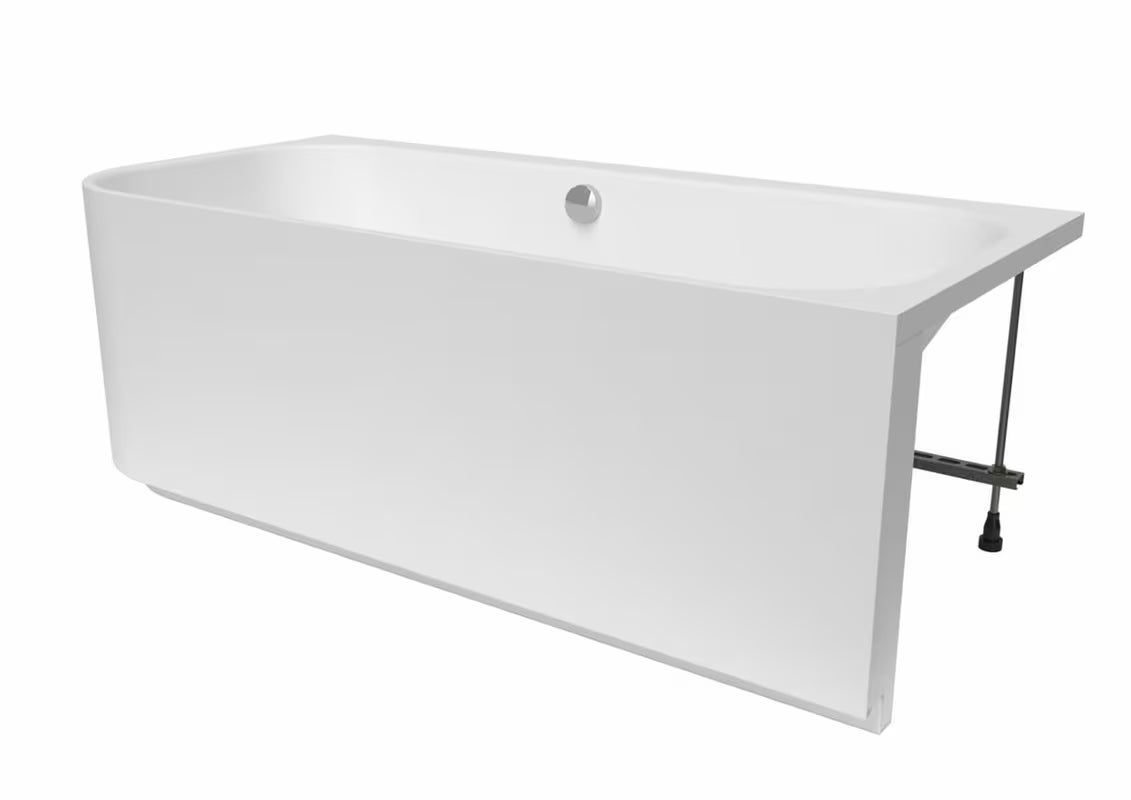 Samostoječi  akrilna kad SAT Evolution kotna  v desni izvedbi 170x80 cm