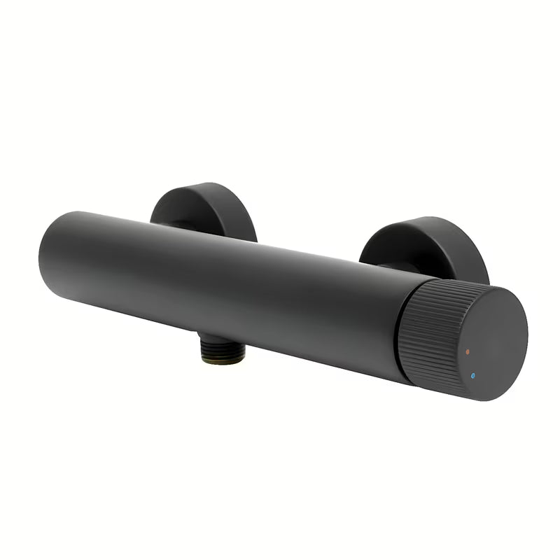 Enoročna stenska armatura za tuš SAT Evolution u mat crnoj boji brez tuš seta