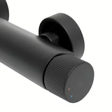 Enoročna stenska armatura za tuš SAT Evolution u mat crnoj boji brez tuš seta