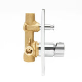 Podometna tuš i armatura za kad SAT Evolution u krom izvedbi s ručicom