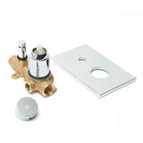 Podometna tuš i armatura za kad SAT Evolution u krom izvedbi s ručicom