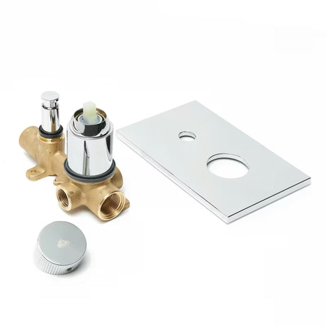 Podometna tuš i armatura za kad SAT Evolution u krom izvedbi s ručicom