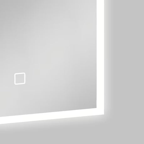Belo pravokotno ogledalo SAT Feel 50x70 cm z LED osvetlitvijo in senzorskim upravljanjem