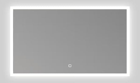 Belo pravokotno LED ogledalo SAT Feel 60x100 cm s senzorjem in izbiro treh barv svetlobe.