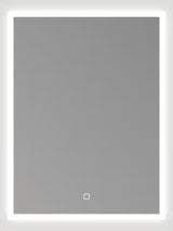 Belo pravokotno ogledalo SAT Feel 60x80 cm z LED osvetlitvijo in senzorskim upravljanjem