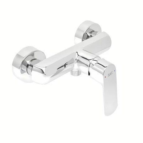 Stenska enoročna armatura za tuš SAT Feel u kromiranoj izvedbi brez tuš seta.
