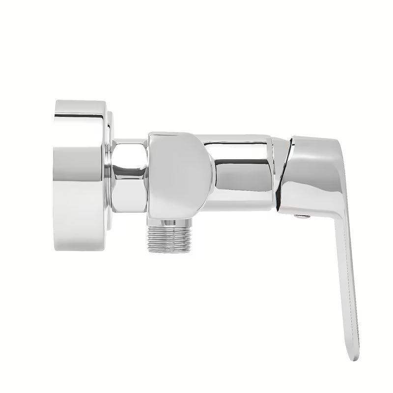 Stenska enoročna armatura za tuš SAT Feel u kromiranoj izvedbi brez tuš seta.