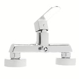 Stenska enoročna armatura za tuš SAT Feel u kromiranoj izvedbi brez tuš seta.