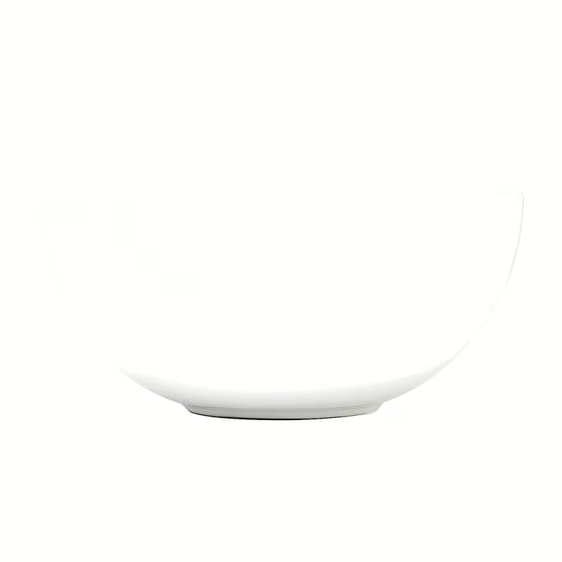 Keramički umivalnik na ploščo SAT Feel 38x38 cm u sjajnoj bijeloj boji s valovitim rubom.