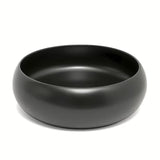 Okrugli keramički umivalnik na ploščo SAT Feel u mat crnoj boji, promjer 36 cm