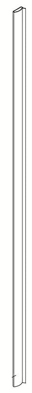 Črn rezervni del SAT Fusion pro tuš kabina, namenjen pro zanesljivo tesnjenje in omejevanje iztekanja vode.