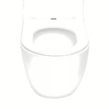 Bela viseča WC školjka SAT Fusion z vrtinčnim splakovanjem in sedežem mehko Zapiranje Soft Close.