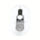 Podometna pršna in armatura za kad SAT Fusion v videzu betona z ročnim upravljanjem