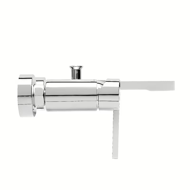 Kromirana armatura za kad SAT Fusion z zamenljivo ročico in varčnim perlatorjem.