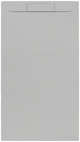 Siva pravokotna tuš kad SAT Fusion 100x80 cm iz litega marmorja