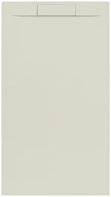 Pravokotna tuš kad SAT Fusion 100x90 cm iz litega marmorja v barvi beige