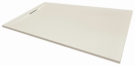 Pravokotna tuš kad SAT Fusion 140x80 cm iz litega marmorja v barvi beige