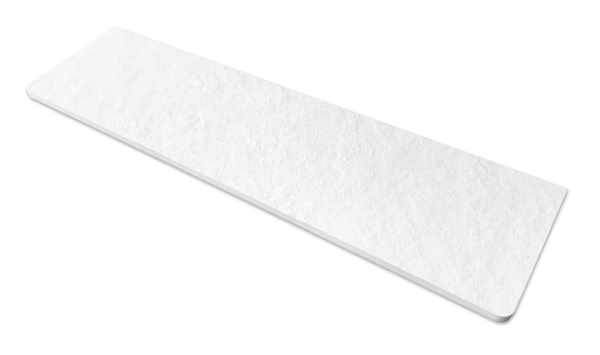 Pravokotna tuš kad SAT Fusion 140 x 80 cm iz litega marmorja v barvi blanco