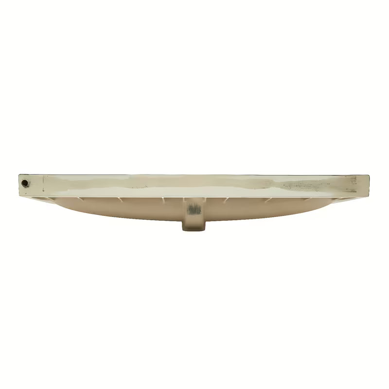 Bel sijajni keramični pohištveni umivalnik SAT Fusion 100,6x46,3 cm s sredinsko odprtino in prelivom.